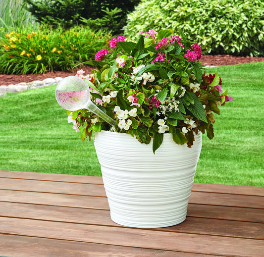 12 Inch round Plastic Self Watering Globe for Planters