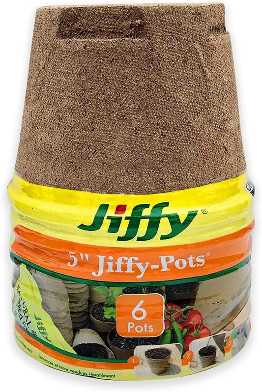 5" Peat Pots, (6 Pack)