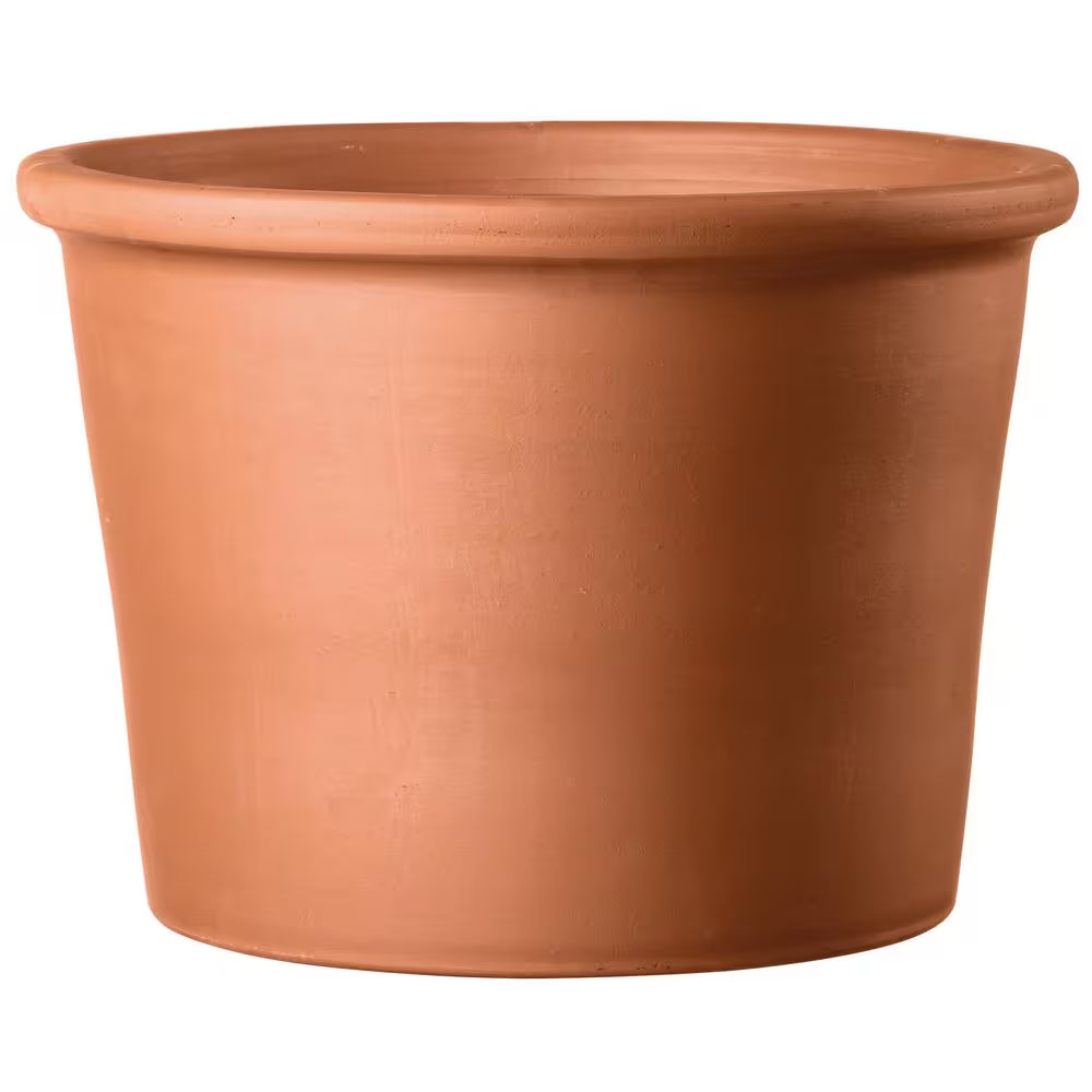 3 In. Small Terra Cotta Clay Cylinder Pot