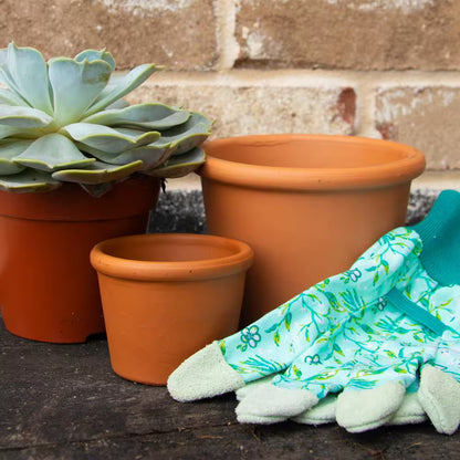 3 In. Small Terra Cotta Clay Cylinder Pot